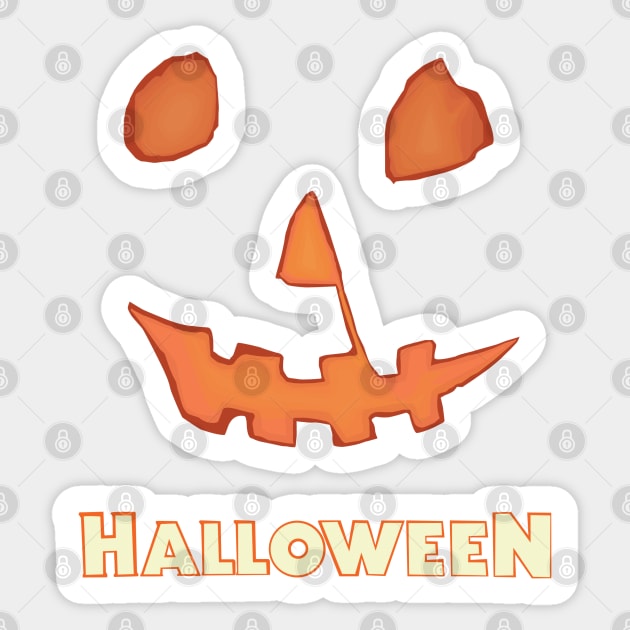 Halloween Jack-o'-Lantern Sticker by attackofthegiantants